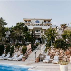 11 bedroom seafront villa with infinity pool near Budvar, sleeps 22